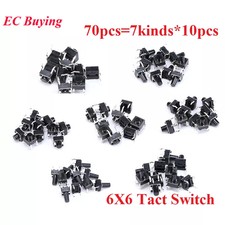 70pcs 6x6 Tact Switch Diy Kit for DIY Components