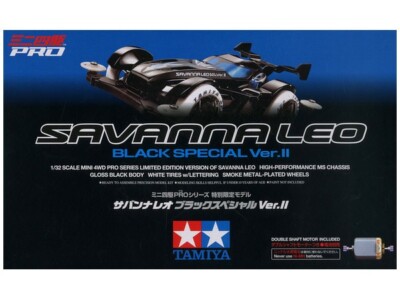 よん Tamiya Mini 4WD - 94728 - Savanna Leo Black Special Ver.II