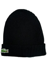 Unisex Lacoste Rippstrick-Mütze aus Tuchwoll...