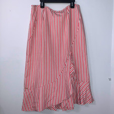 Ted Baker London Coryn Layered Striped Ruffle Skirt NWT