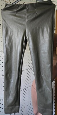 SEDUCTIVE Sabrina Pants 7/8 Size 36 Trousers Stretch Waist Ankle Dark Olive