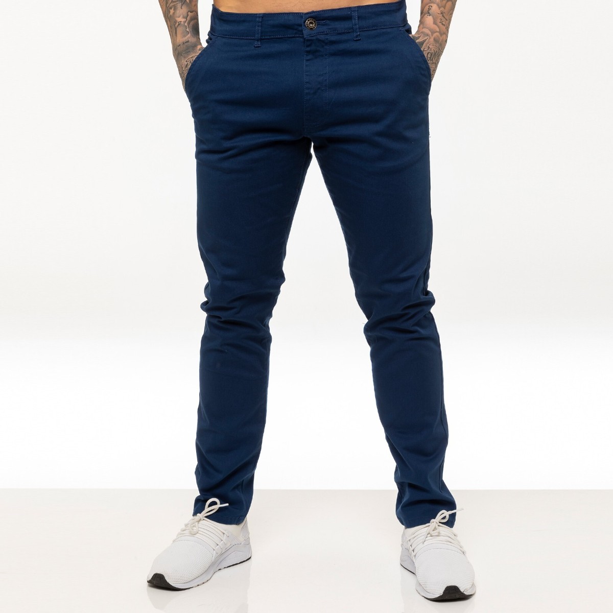 D-Rings Pantaloni Da Jogging Da Uomo, Effetto Jeans, Vestibilità - Foto 8