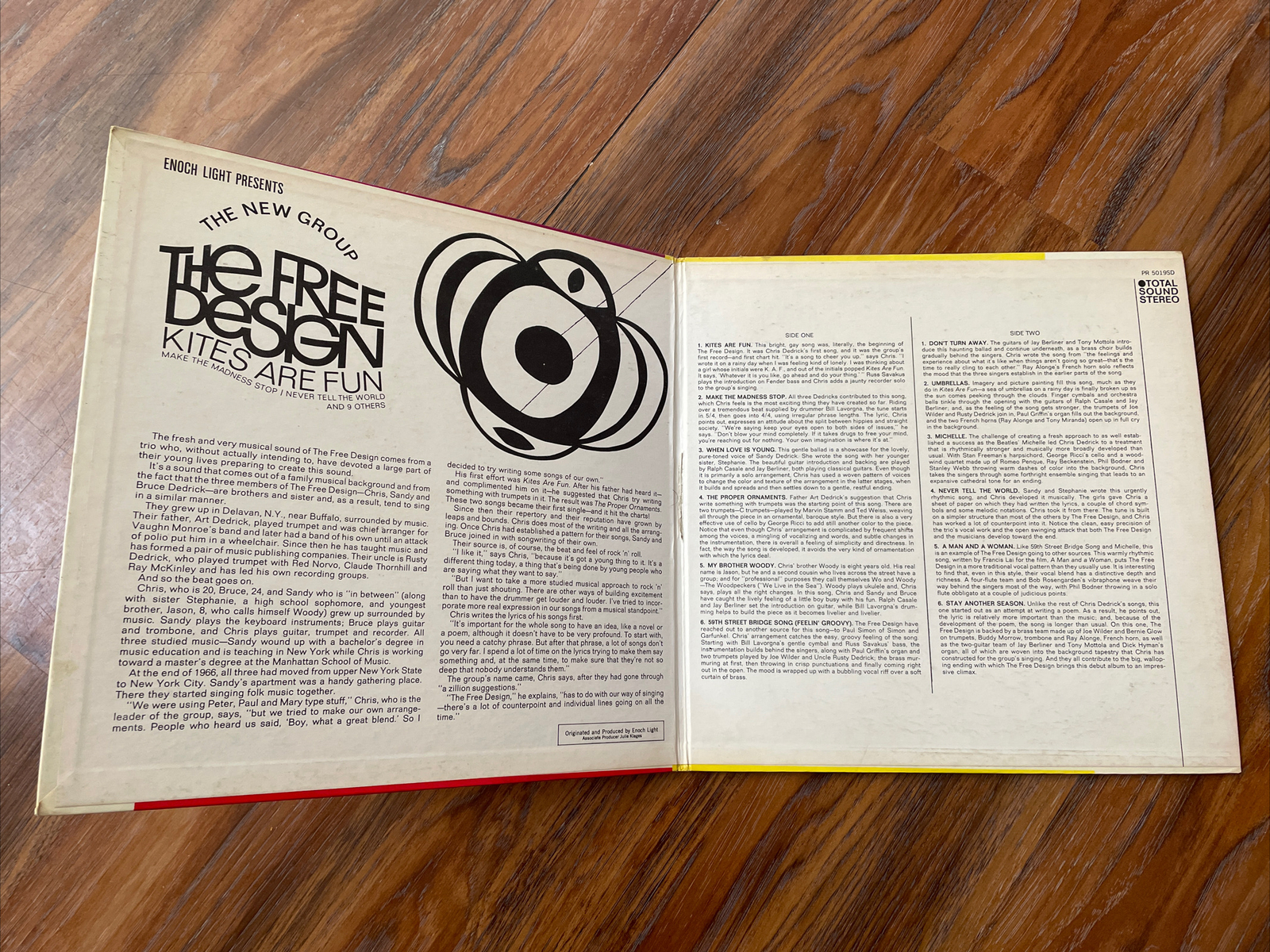 The Free Design ‎ Kites Are Fun 1967 Project 3 PR 5019SD Jacket/Vinyl