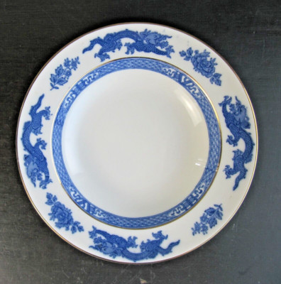 George Jones Crescent China - Blue Dragon 23,5 cm Bogen mit Rand - Vintage 1930er