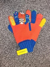 Kids, Childrens Gloves. Warm Animal Gloves With Finger Buddies. See Photos. 