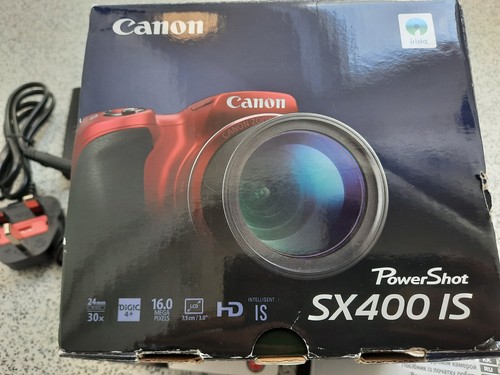 Boxed Canon PowerShot SX400 IS 16.0MP Digital Camera,-Red - Picture 19 of 19