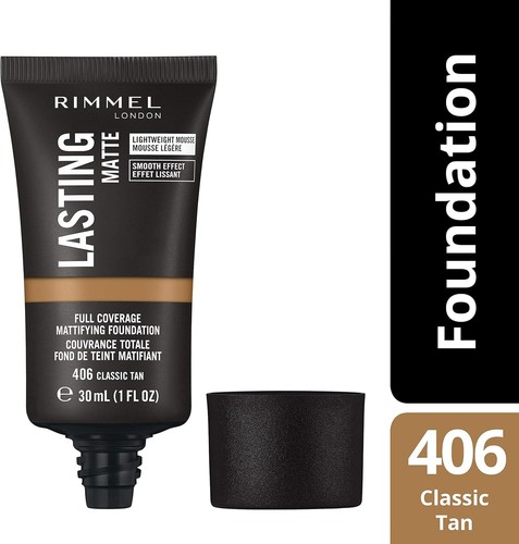 Rimmel Lasting Matte Full Coverage Foundation 30ml *CHOOSE SHADE* - Picture 14 of 19