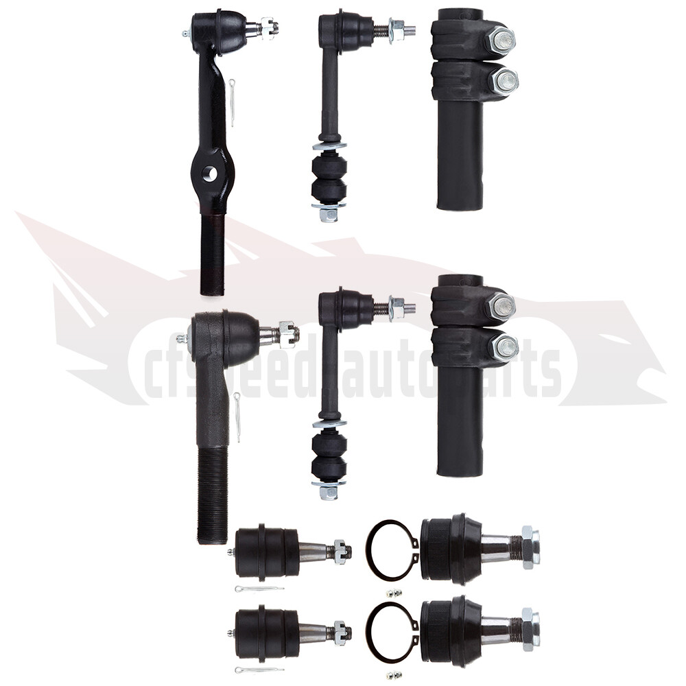 10pcs Ball Joint & Tie Rod Kit for 94-95 Dodge Ram 1500 2500