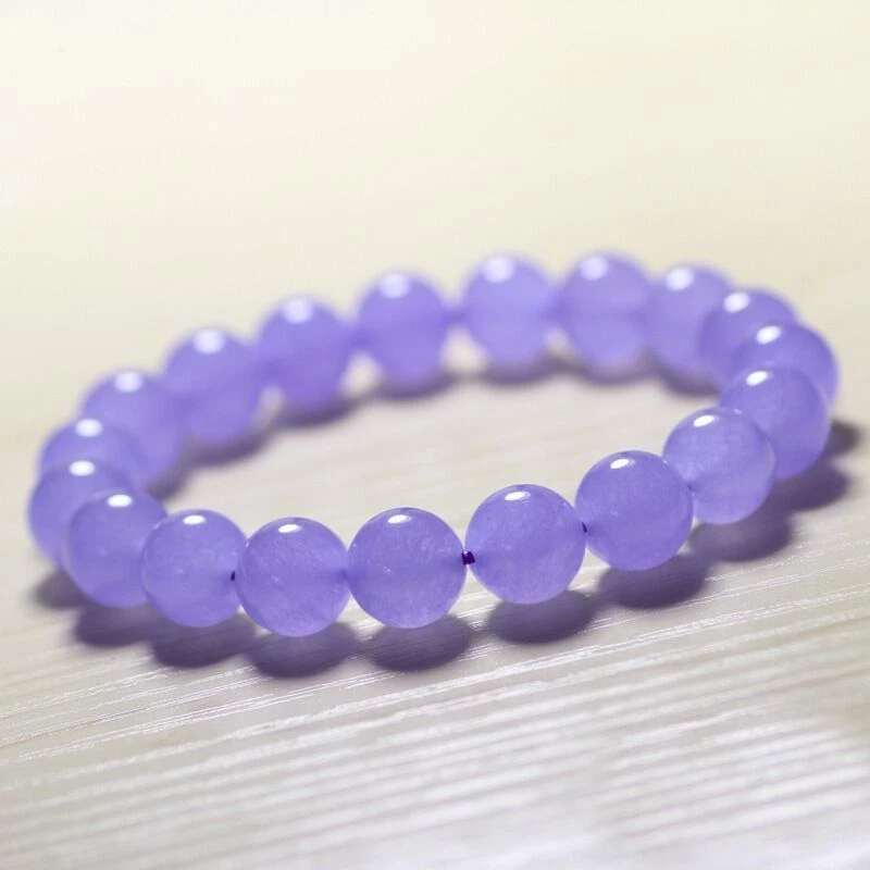 Hot 6mm 8mm 10mm 12mm Multicolor Gemstones Round Beads Bangle Bracelet 7.5-8.5'' - Image 2 of 4