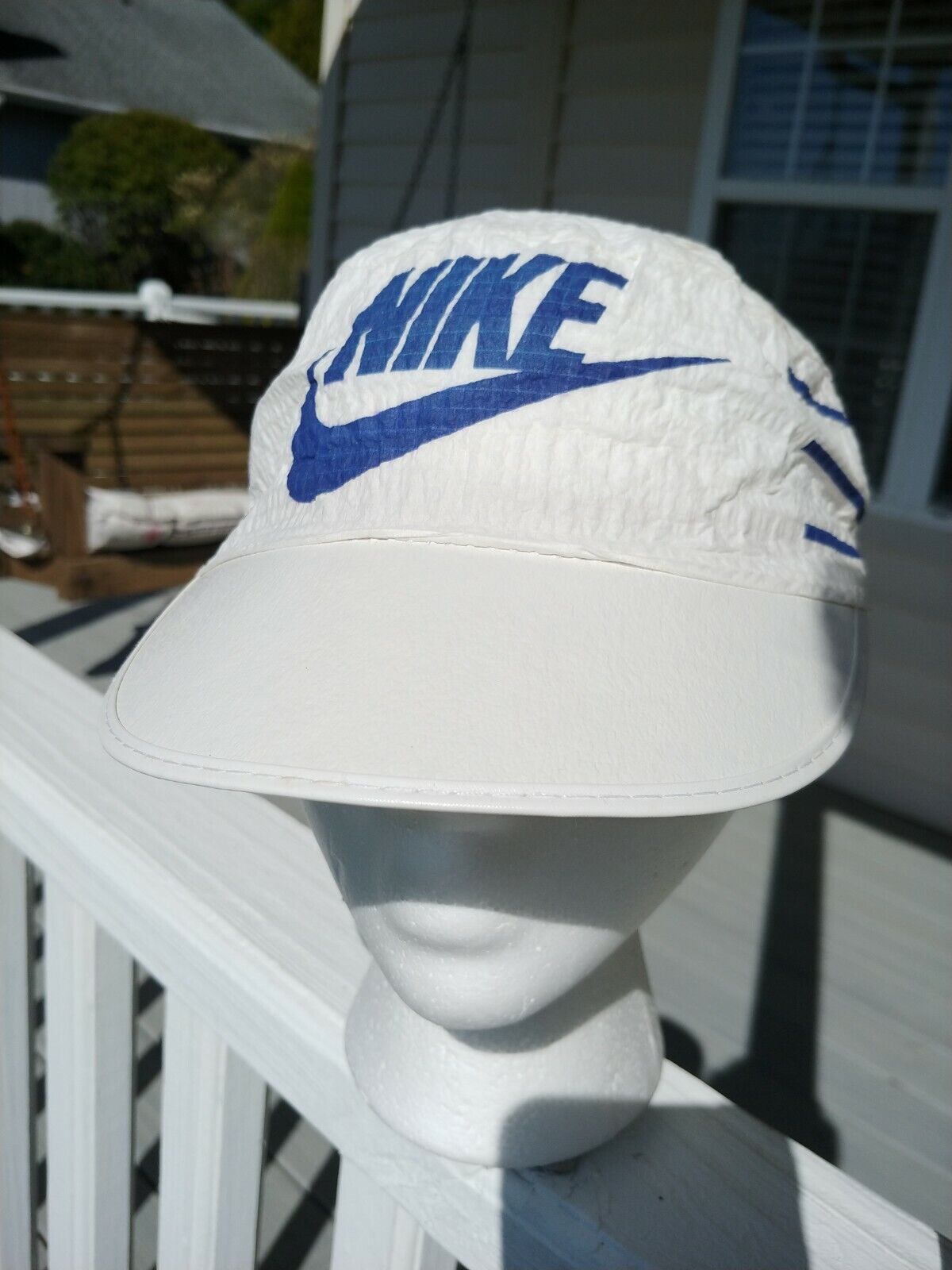 Vintage 1983-84 Nike Painters or Running Cap Swoosh Striped Pill