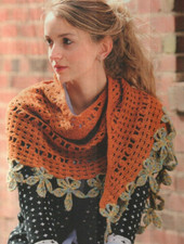 CHESTNUT WRAP SHAWL WOMEN'S CROCHET PATTERN INSTRUCTIONS