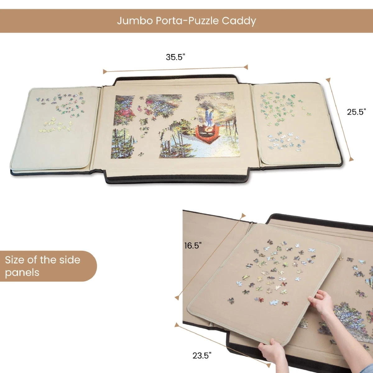 Bits and Pieces 1500 Piece Size Porta Puzzle Jigsaw Caddy