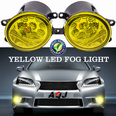 Yellow LED Fog Light For 2009-2012 Toyota Matrix Replacement Front Bumper Lamp
