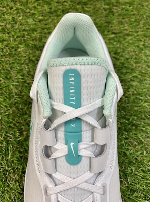 Nike Infinity Pro 2 Spikeless Golf Shoes White Mint DJ5593  display picture 3
