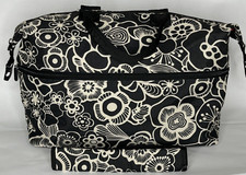 Reisenthel Borsa Grande Espandibile Doppio Manico Tracolla Nero Bianco