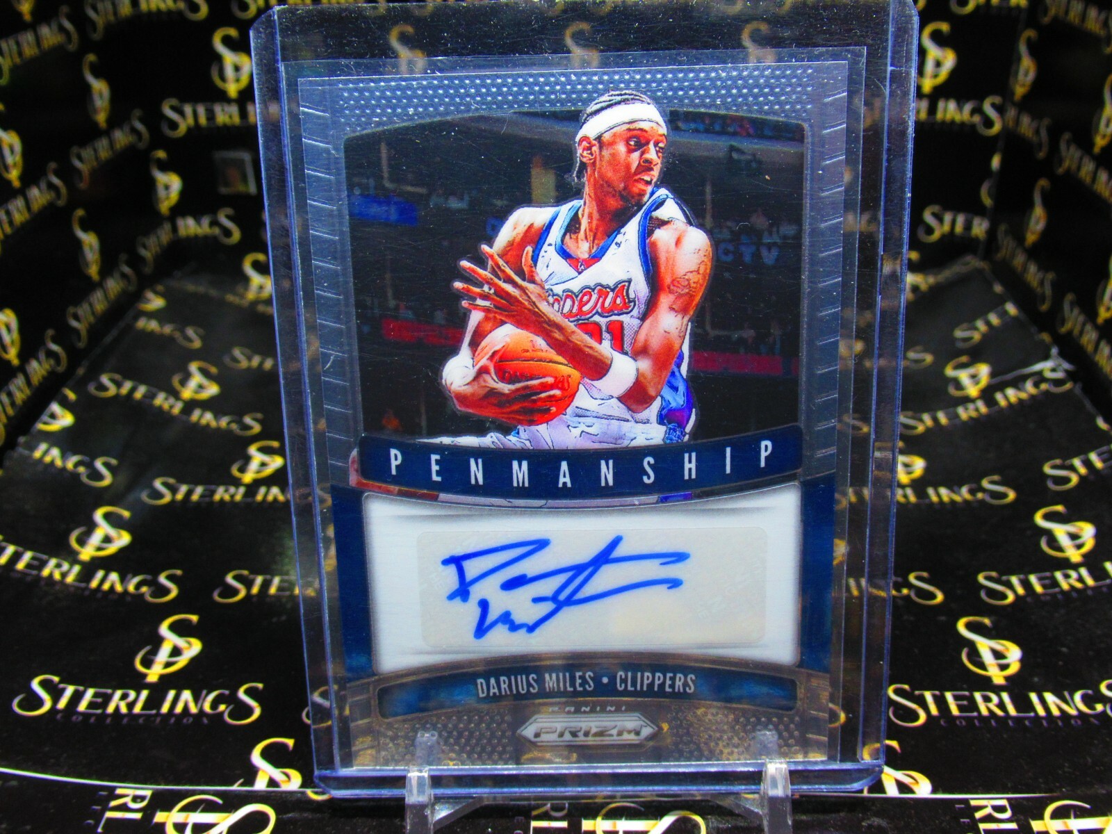 2019-20 PANINI PRIZM Darius Miles AUTO PENMANSHIP #PM-DML LOS ANGELES CLIPPERS