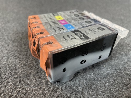 5 piezas cartuchos de tinta originales Canon OEM 220/221 PGI-220 CLI-221 PGBK/C/Y/M/BK - Imagen 3 de 7