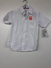 French Toast Boys Short Sleeve Classic Dress Shirt, Size 7, White