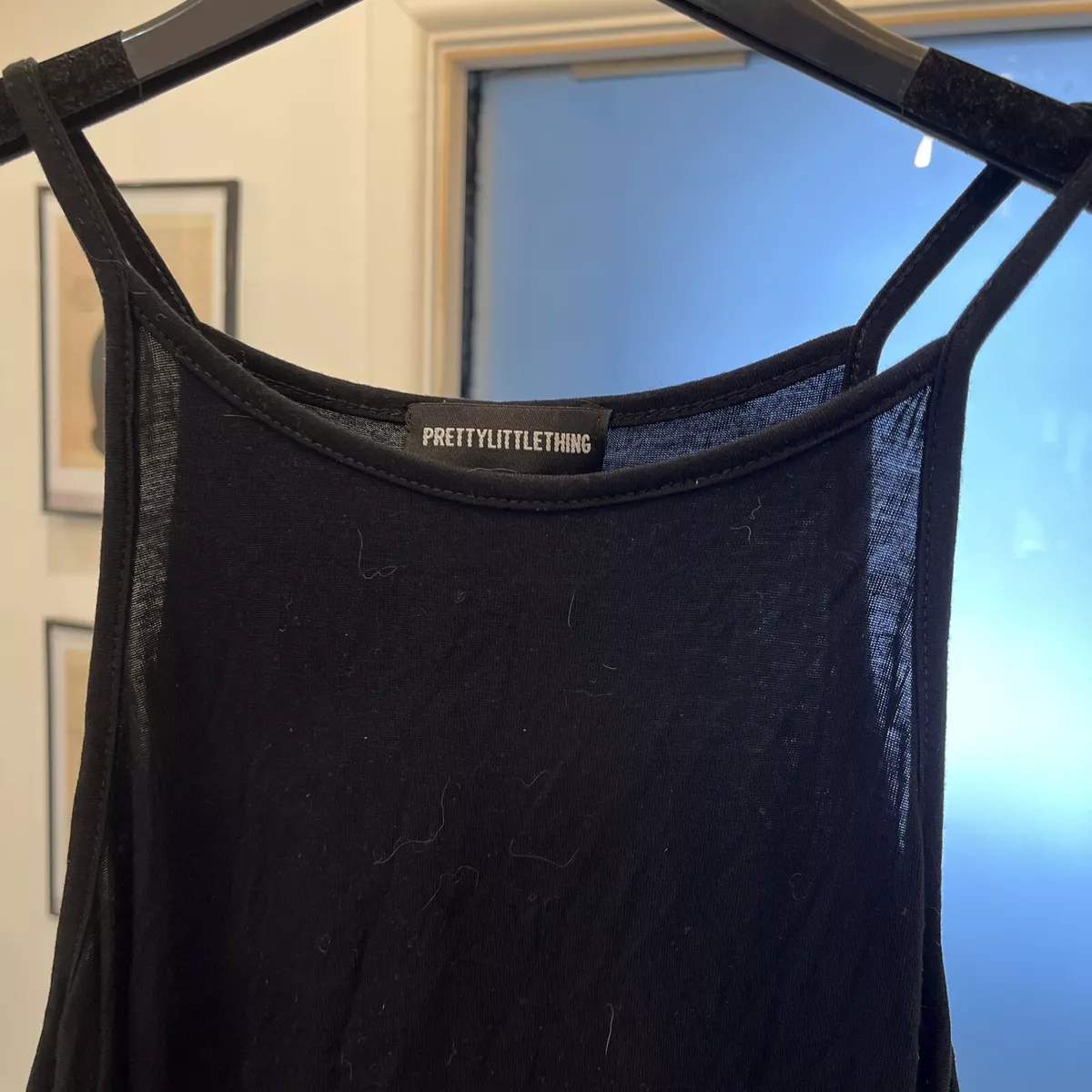 Black t shirt dress pretty little thing cheap