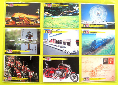 PRO SET UK - GUINNESS BOOK OF RECORDS - 1992 - FULL SET (100 CARDS) - VG+ ==