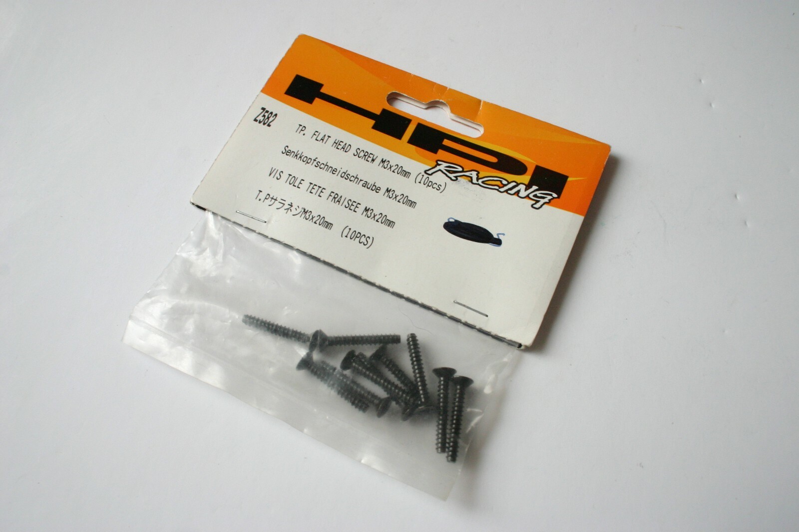 HPI TP. Flat Head Screws M3x20mm (10pcs) - Z582