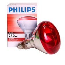 Philips Infrared Lamp 250W 220V BR125 E26 E27 Light Heat Bulb Massage Skin Care
