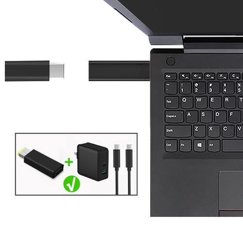 PD Adapter USB C to Slim Square Laptop Adapter Tip Converter for Lenovo Laptops - 第 7/7 張圖片