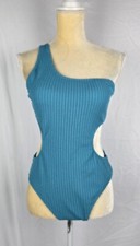 Victoria's Secret PINK Crinkle One Shoulder Cutout Cheeky Swimsuit sz M