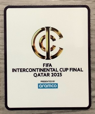 2025  FIFA INTERCONTINENTAL CUP FINAL QATAR 2025 PATCH BADGE