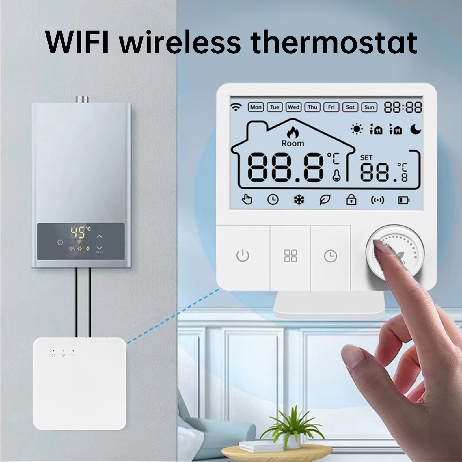 WiFi Thermostat TY Water Heating Controller Programmable Thermostat Smart NGJK