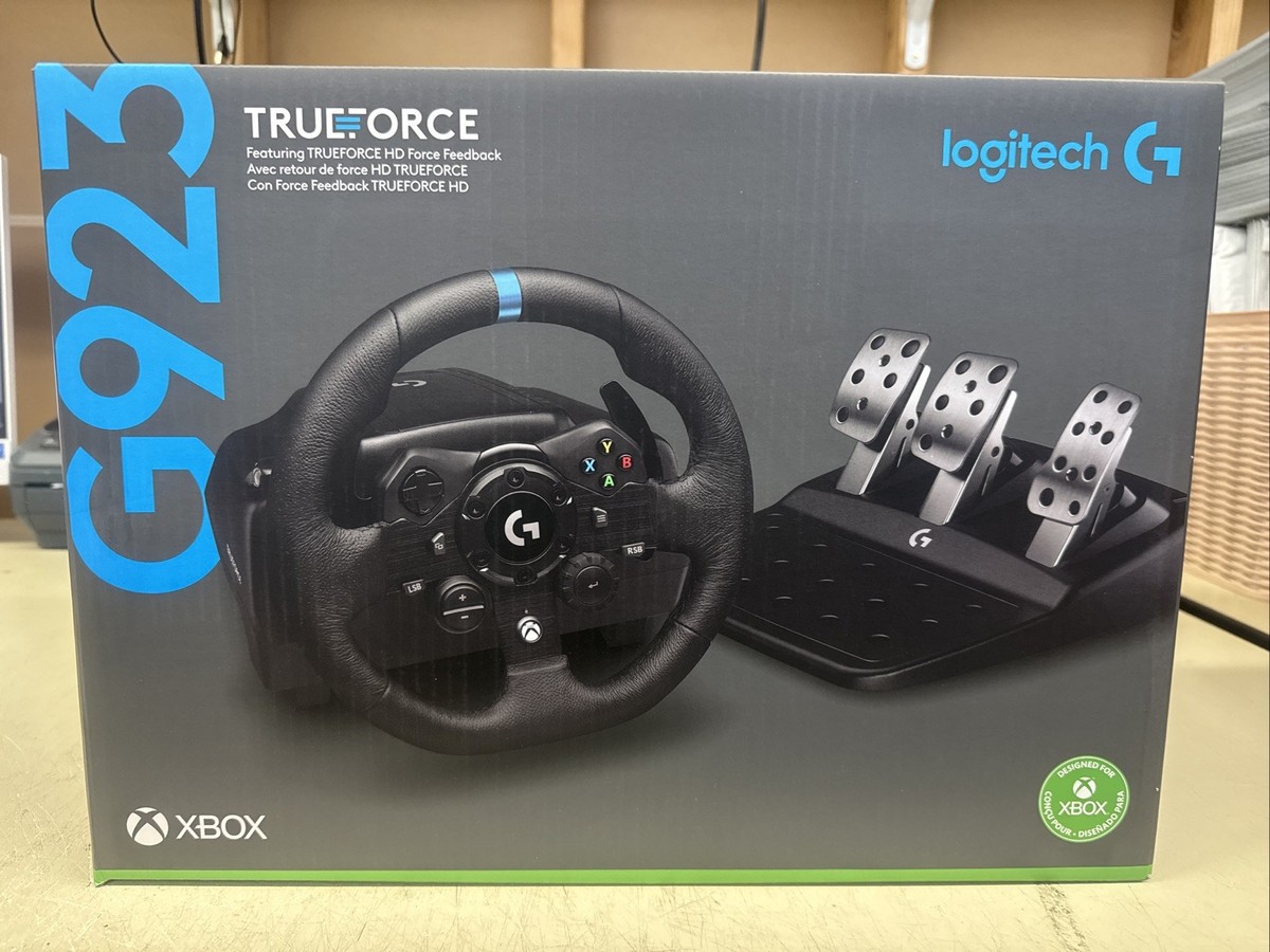 Logitech（logicool）G923 For Xbox and PC Logitech G923 TRUEFORCE Sim Racing Wheel and Pedals for PC