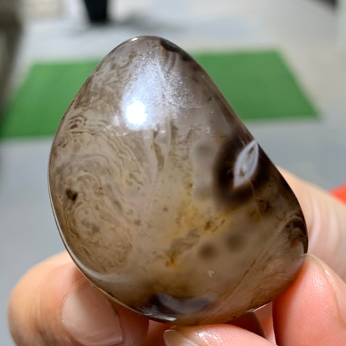 42G Natural Polished Silk Banded Lace AgateCrystal Sardonyx Carnelian Palm stone - Picture 15 of 21