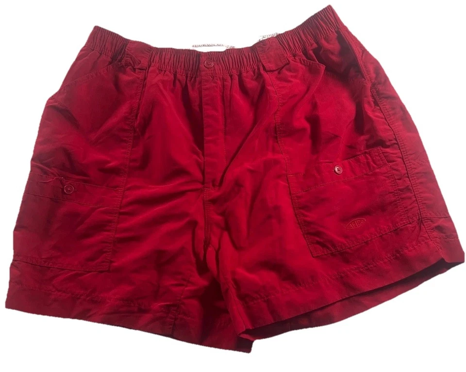 Aftco 男式蓝水尼龙钓鱼短裤套装,红色蓝色卡其色,尺寸 42 批量 3 — 第 4/4 张图片