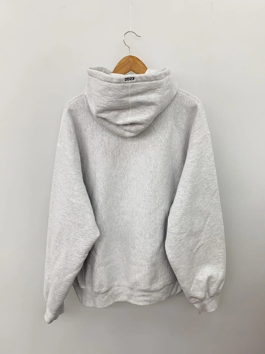 Felpa felpa con cappuccio Supreme 23AW box logo XL cotone GRIGIO usata