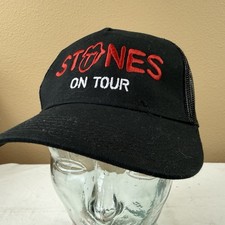 vintage Rolling Stones On Tour Otto Trucker Snapback Adjustable