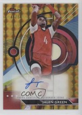 2023-24 Topps Finest Gold Geometric Refractor 45/50 Jalen Green #FA-JG Auto 0w8