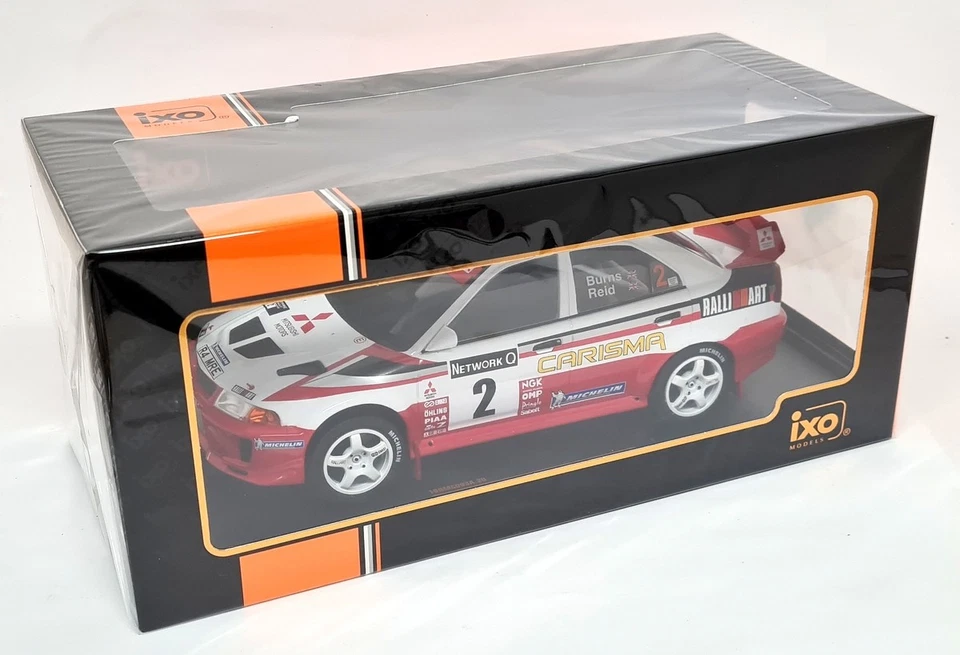 iXO 1/18 Mitsubishi Lancer RS Evo V RAC Rally 1998 Burns Reid #2 Model Race Car - Image 2 of 4