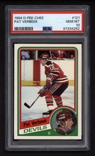 1984 OPC #121 PAT VERBEEK ROOKIE CARD PSA 10 GEM MINT. rookie card picture