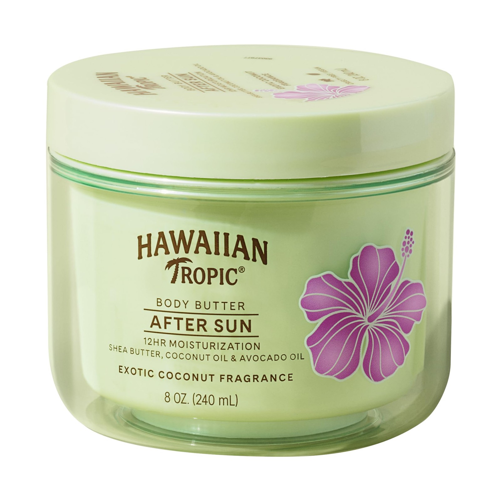 Hawaiian Tropic After Sun Body Butter with Coconut Oil, 8oz, After Sun Lotion,