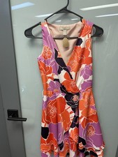 Banana Republic Floral Sleeveless V-Neck Dress - Size 0