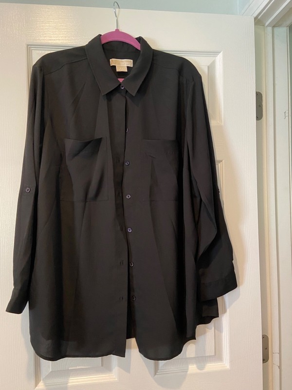 Michael Kors Black Blouse 2X/18/20/22