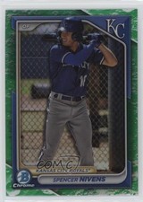 2024 Bowman Chrome Prospects Lunar Glow Refractor Spencer Nivens #BCP-37 h1n