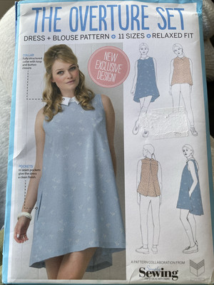 Kleid/Top Simply Schnittmuster Das Ouvertüren Set. 11 Größen. Unbenutzte .Etikettenmarke