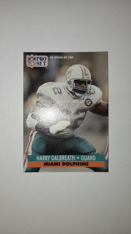 1991 Pro Set #562 Harry Galbreath Miami Dolphins Football Card