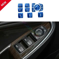 For Chevrolet Malibu 16-21 DX Blue Car Glass Window Lifting Panel Button Sticker