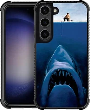 For Samsung Galaxy S23 Case, Ocean Shark Crazy Pattern Shockproof Protective for