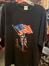 VINTAGE 2001 Captain America Delta Pro Weight size XL Graphic T-Shirt