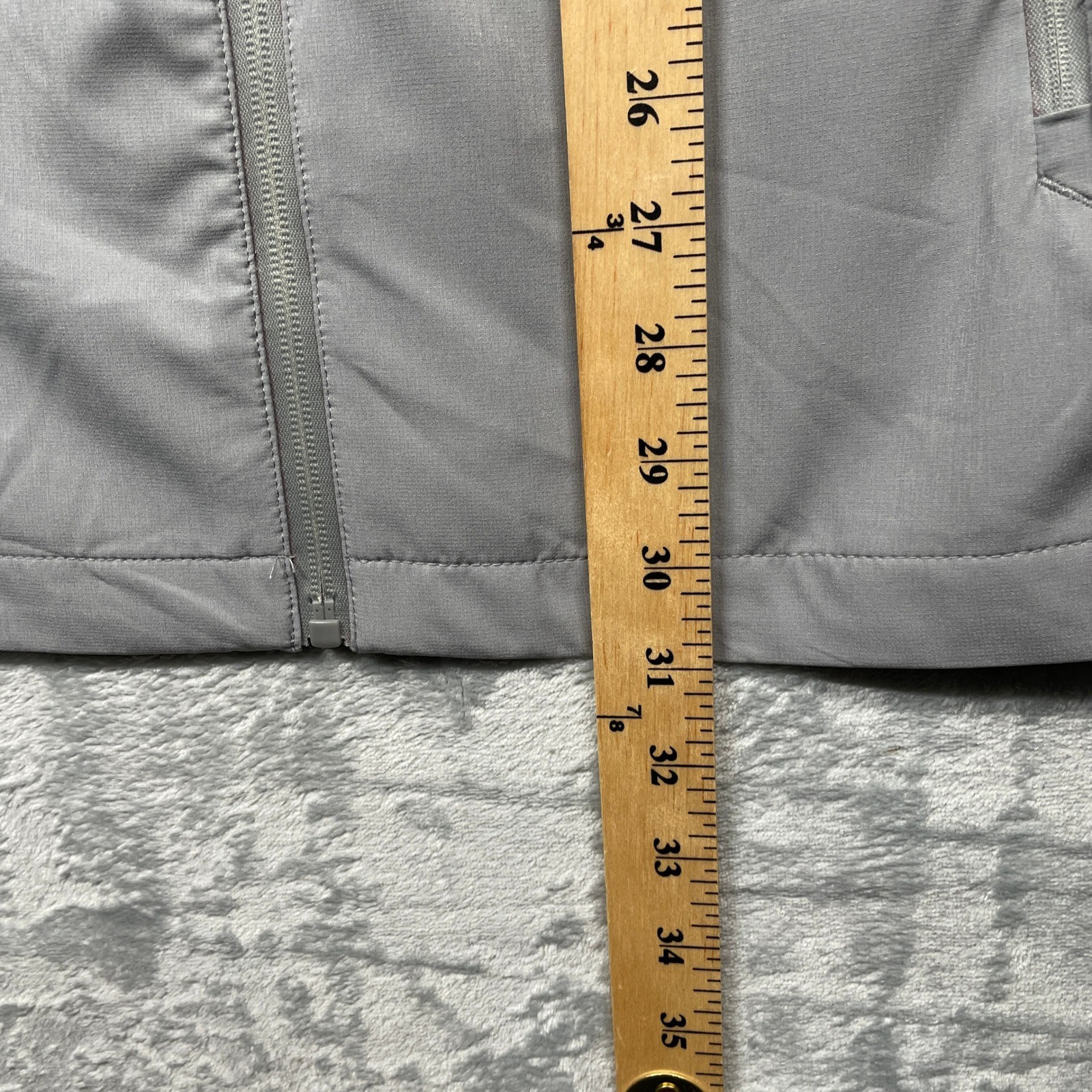 Levelwear Mens Gray Whale Gin Logo Lightweight Zip Up Vented Activewear Jacket L