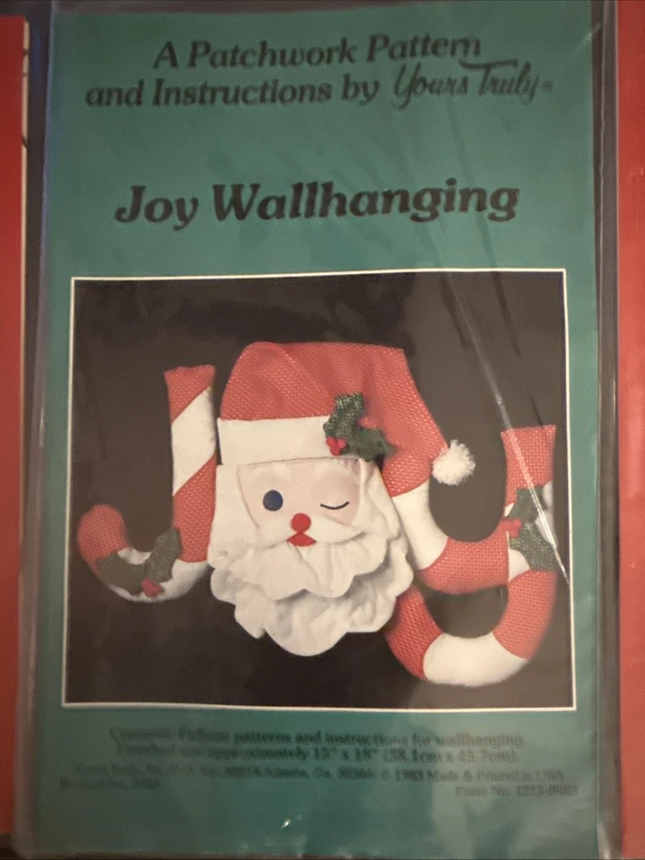 Lot of 5 Patchwork Patterns Christmas Decor/Ornaments Marti Michell/Yours Truly - Image 3 of 4