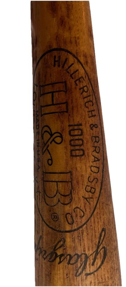 Rare Vtg. Rocky Colavito 33 " Bat Hillerich & Bradsby co. 1000 Louisville  Prof - Image 2 of 4